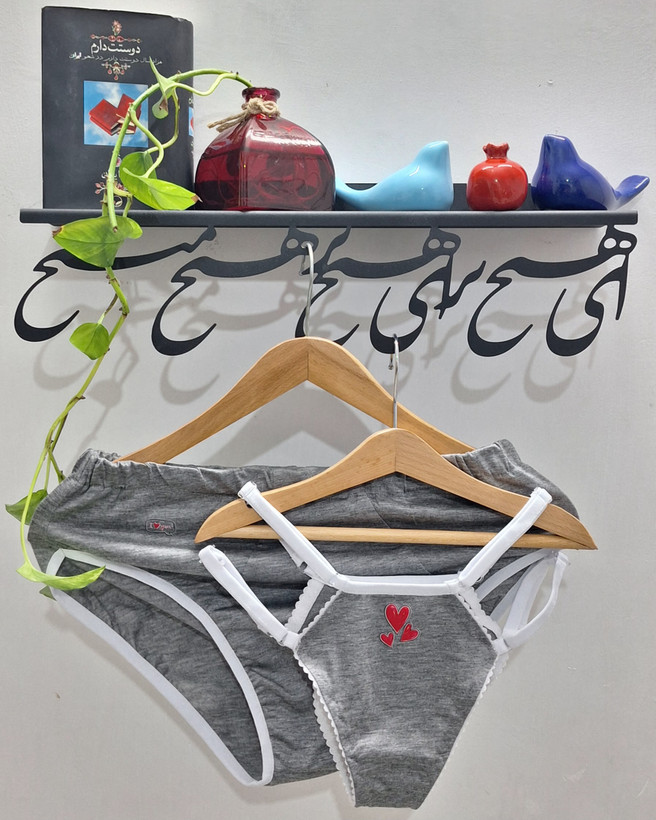 ست شورت کاپلی کد#1013 طوسی روشن